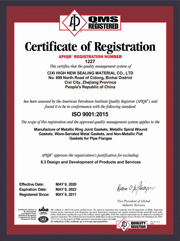 API ISO9001-2015
